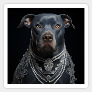 Jewelled Blue Pitty Sticker